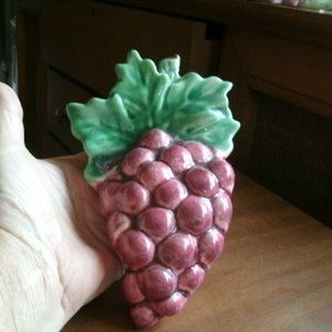 vintage wall pocket pottery. signed walker.